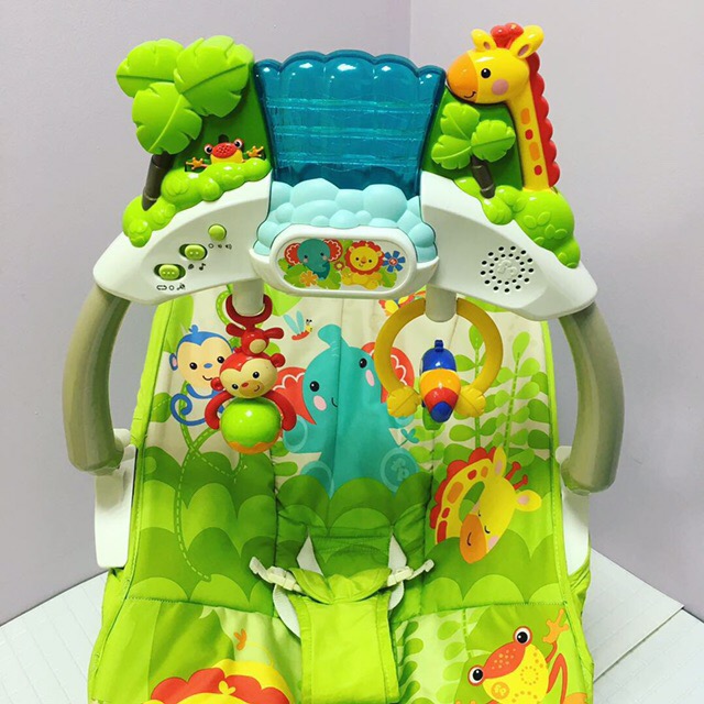 Fisher price переносное кресло качели друзья из тропического леса ccn92